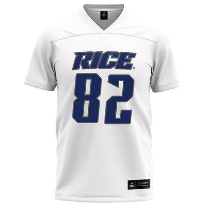 Rice - NCAA Football : Alexander Scherle - White Football Jersey-0