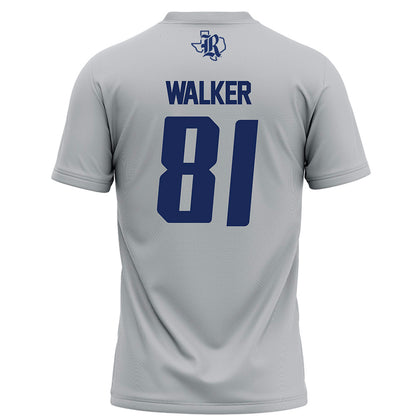 Rice - NCAA Football : Braylen Walker - Grey Football Jersey-1