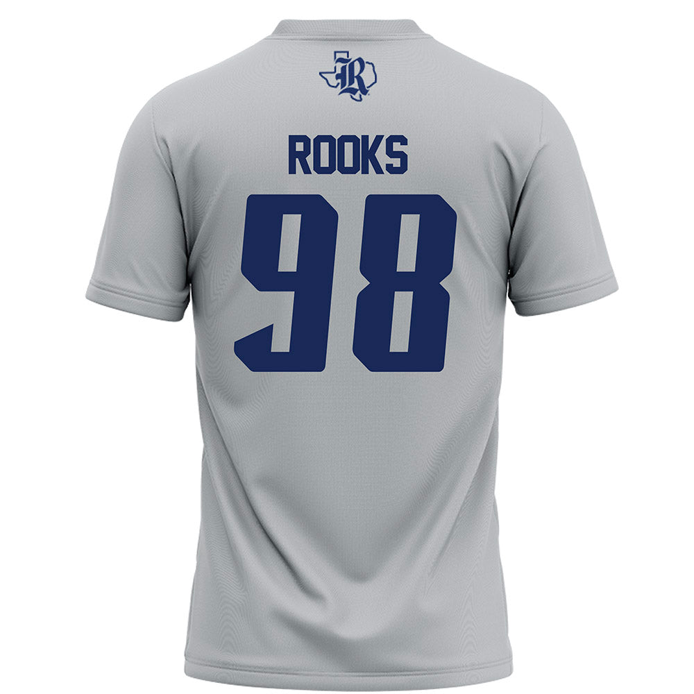 Rice - NCAA Football : Robert Rooks - Grey Football Jersey-1