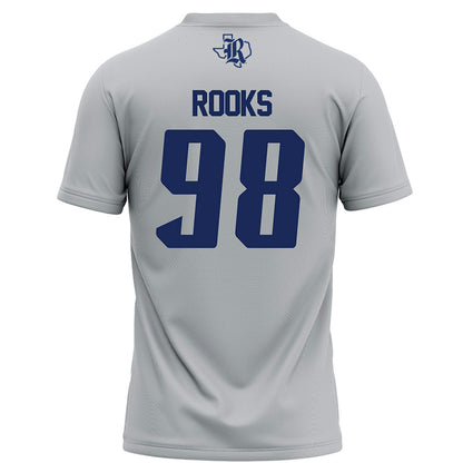 Rice - NCAA Football : Robert Rooks - Grey Football Jersey-1