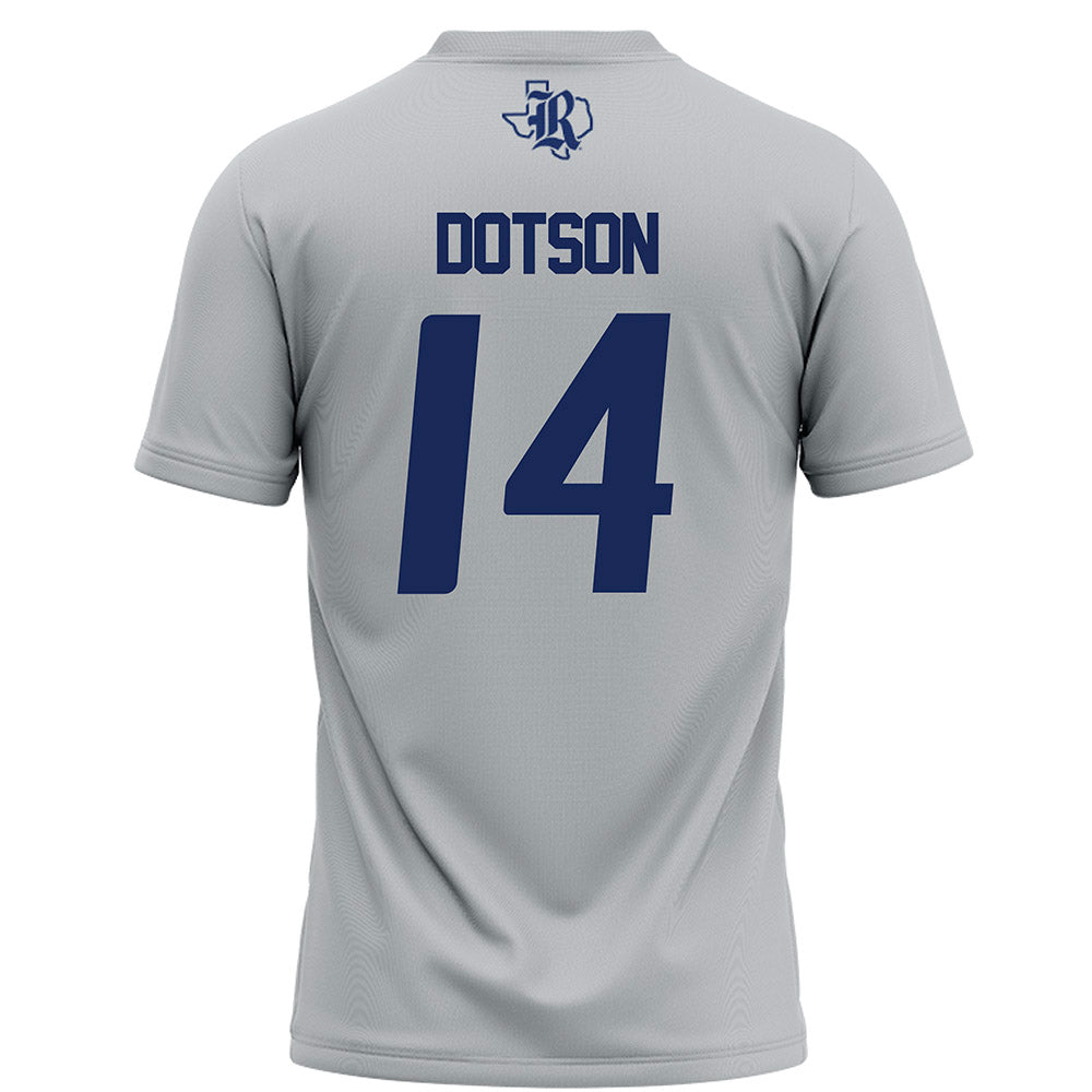 Rice - NCAA Football : Ephraim Dotson - Grey Football Jersey