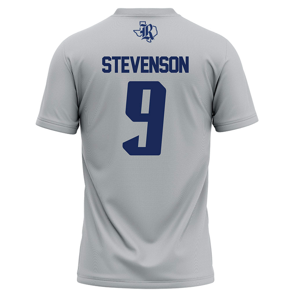 Rice - NCAA Football : Peyton Stevenson - Grey Football Jersey