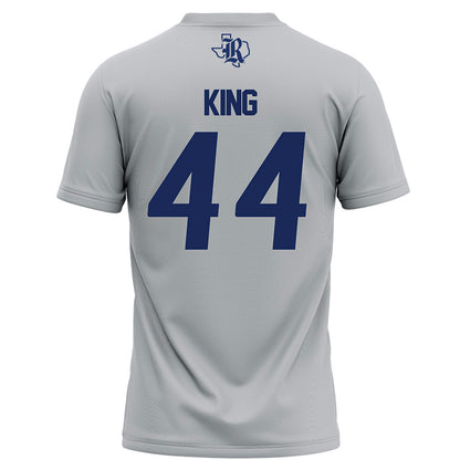 Rice - NCAA Football : Cooper King - Grey Football Jersey-1