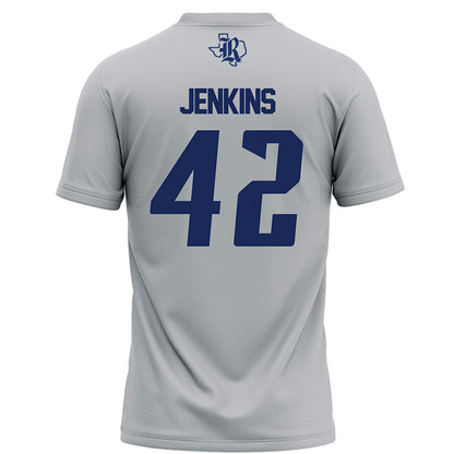 Rice - NCAA Football : DeReyon Jenkins - Grey Football Jersey-1
