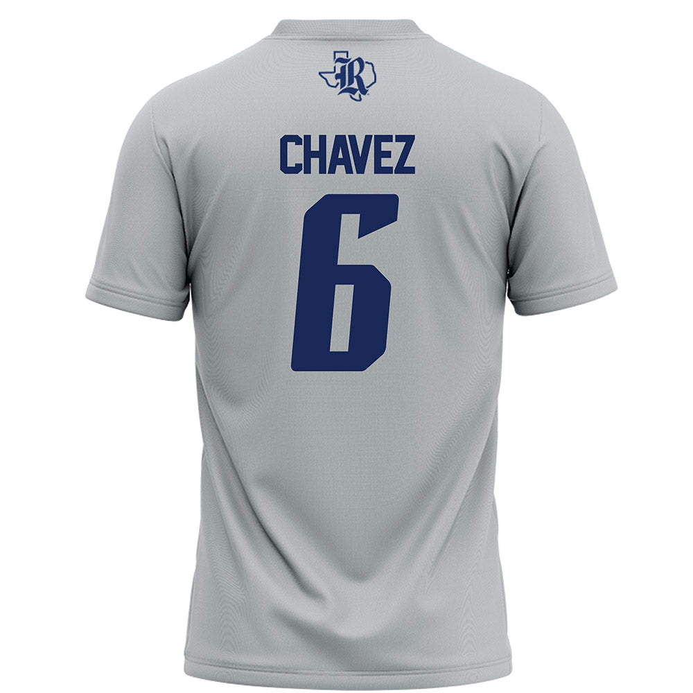 Rice - NCAA Football : Jo Chavez - Grey Football Jersey-1
