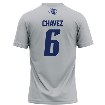 Rice - NCAA Football : Jo Chavez - Grey Football Jersey-1