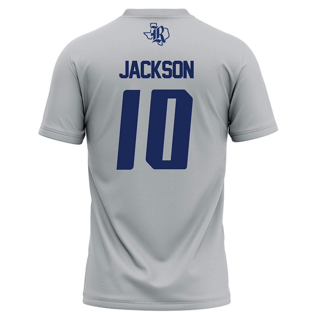 Rice - NCAA Football : Quinton Jackson - Grey Football Jersey