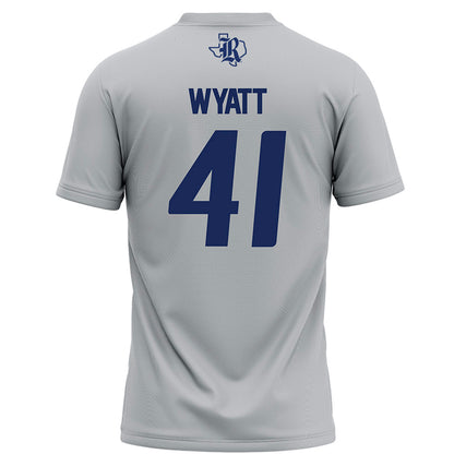 Rice - NCAA Football : Plae Wyatt - Grey Football Jersey-1