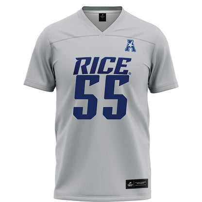 Rice - NCAA Football : Netane Fehoko - Grey Football Jersey-0