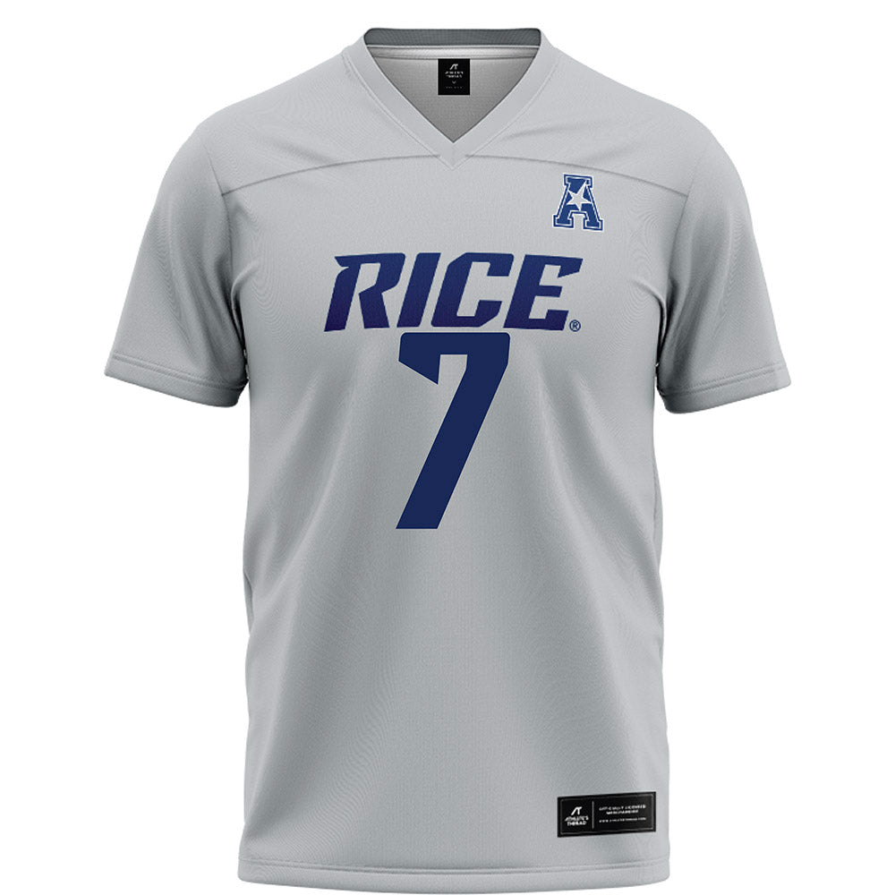 Rice - NCAA Football : Elijah Mojarro - Grey Football Jersey-0