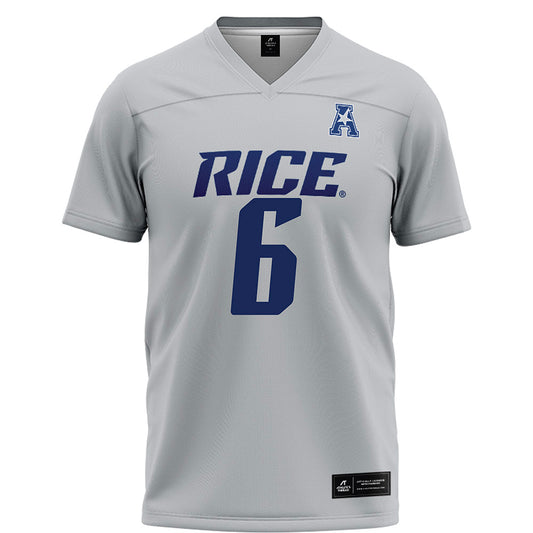Rice - NCAA Football : Jo Chavez - Grey Football Jersey-0