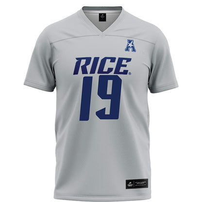 Rice - NCAA Football : Jeremiah Williams - Grey Football Jersey-0