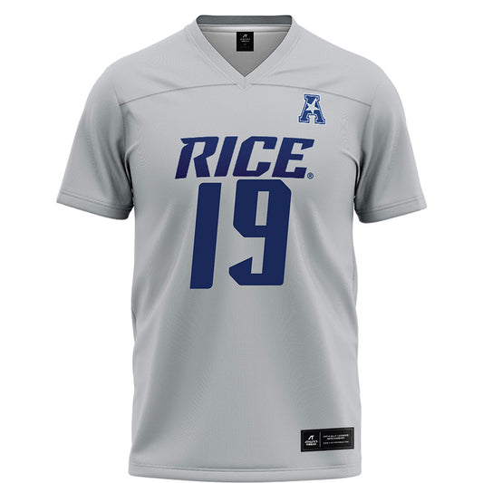 Rice - NCAA Football : Jeremiah Williams - Grey Football Jersey-0