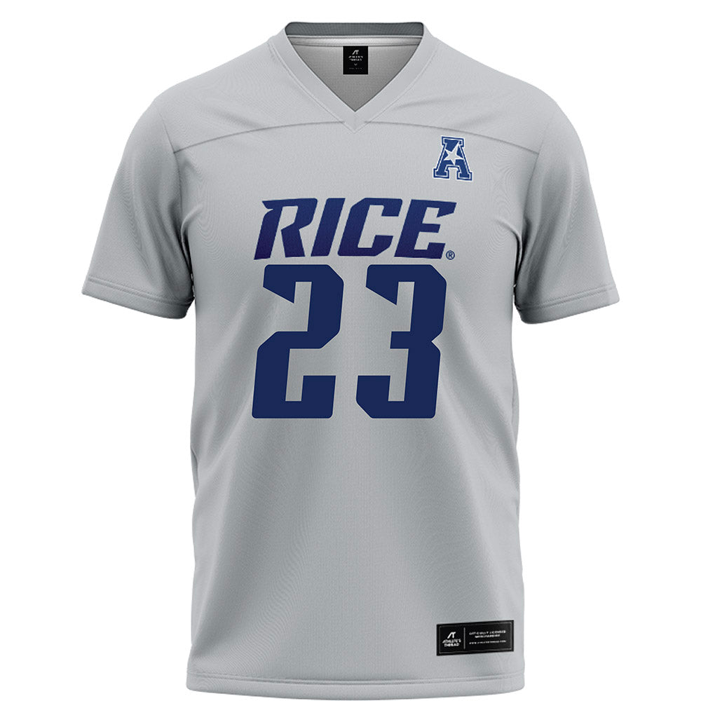 Rice - NCAA Football : Payton Matthews - Grey Football Jersey-0