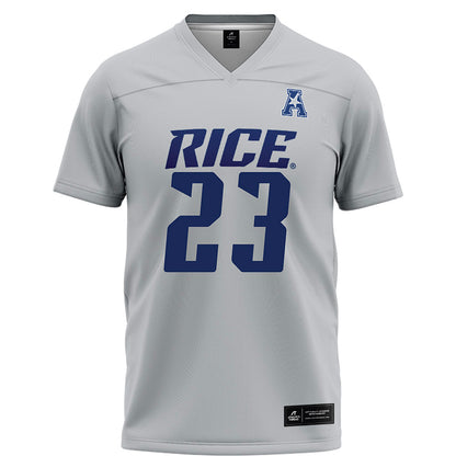 Rice - NCAA Football : Payton Matthews - Grey Football Jersey-0