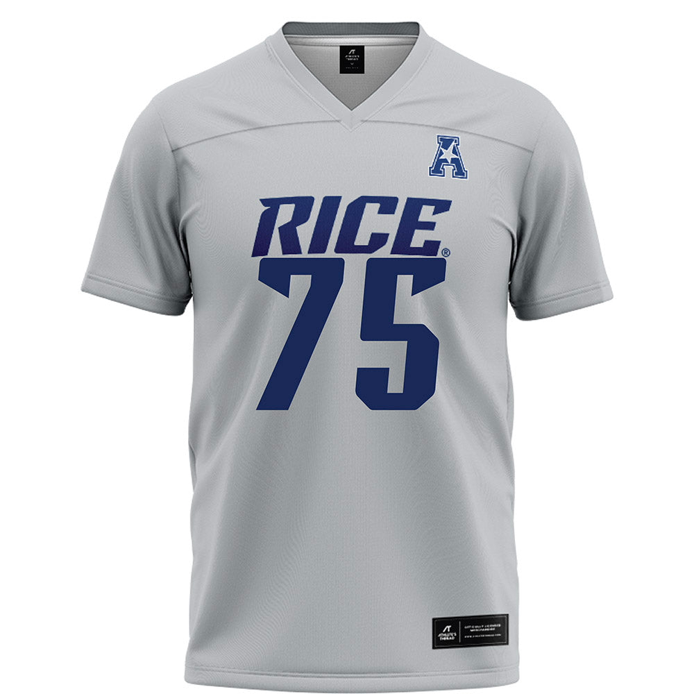 Rice - NCAA Football : Blake Boenisch - Grey Football Jersey-0