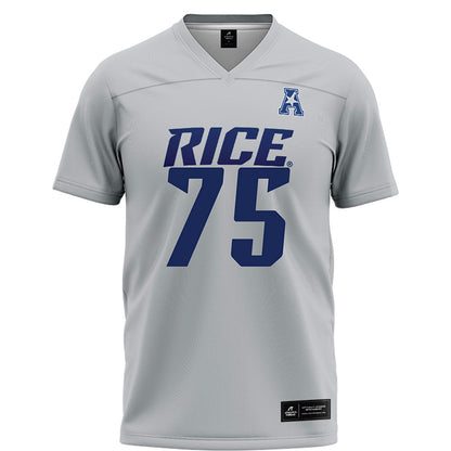 Rice - NCAA Football : Blake Boenisch - Grey Football Jersey-0
