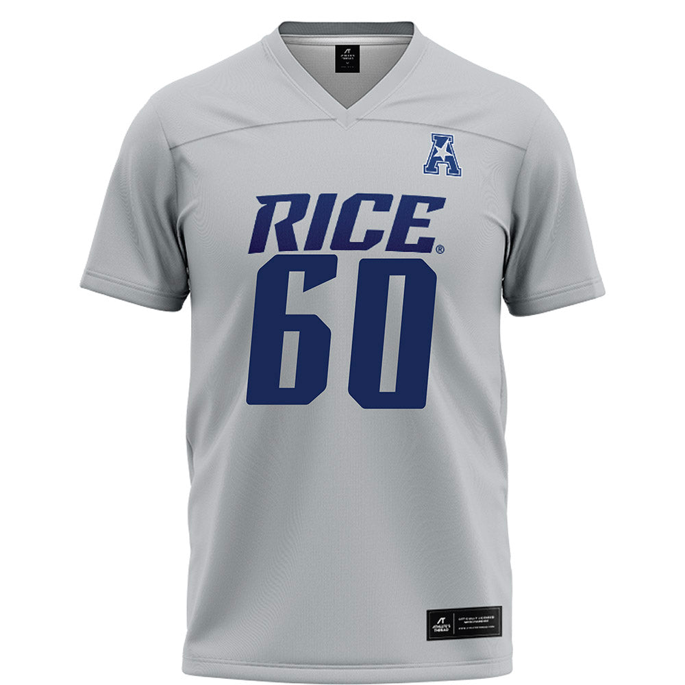 Rice - NCAA Football : Sean Sullivan - Grey Football Jersey-0