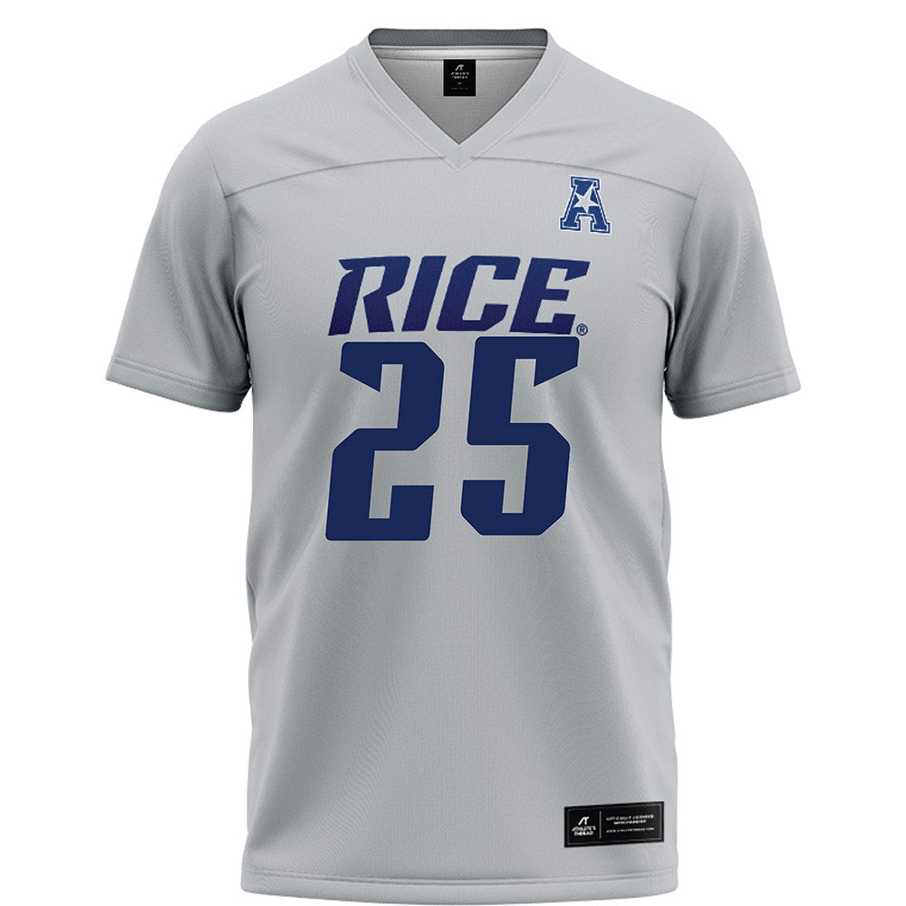 Rice - NCAA Football : Blaise Tita - Grey Football Jersey-0
