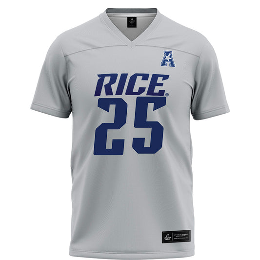 Rice - NCAA Football : Blaise Tita - Grey Football Jersey-0