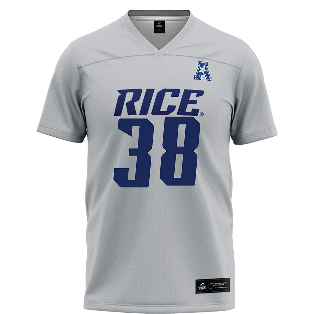 Rice - NCAA Football : Shepherd Bowling - Grey Football Jersey-0