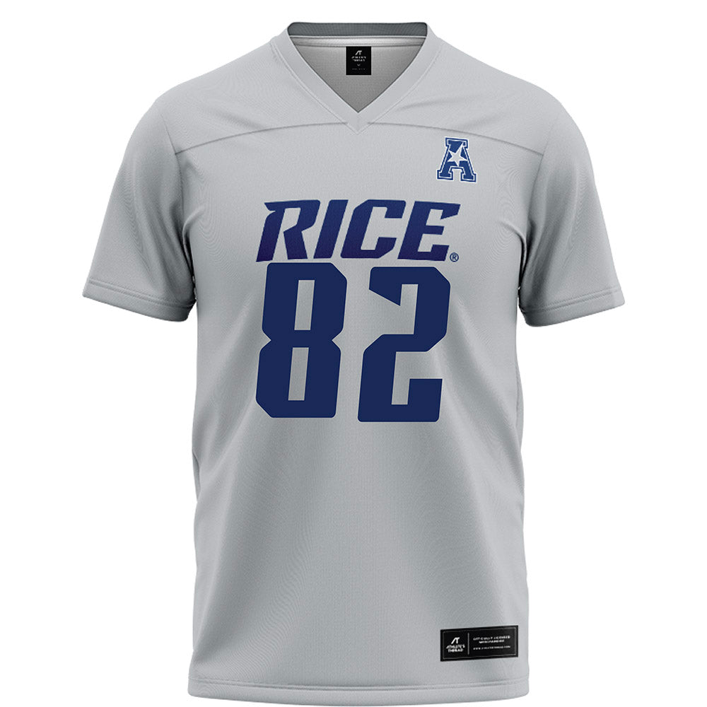 Rice - NCAA Football : Alexander Scherle - Grey Football Jersey-0