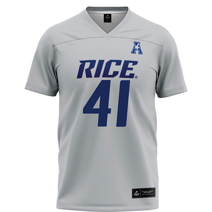 Rice - NCAA Football : Plae Wyatt - Grey Football Jersey-0