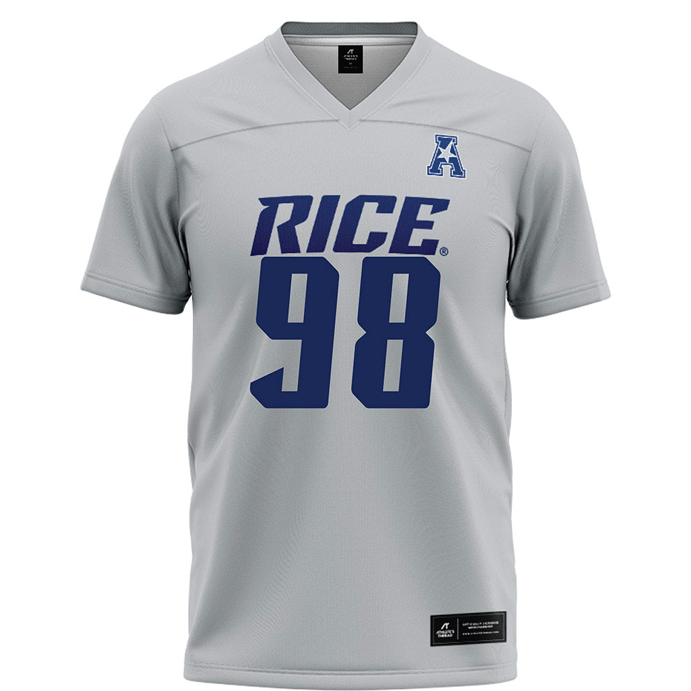 Rice - NCAA Football : Robert Rooks - Grey Football Jersey-0