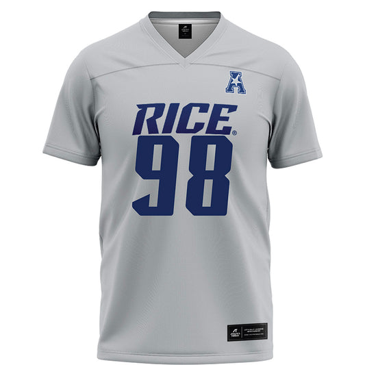 Rice - NCAA Football : Robert Rooks - Grey Football Jersey-0