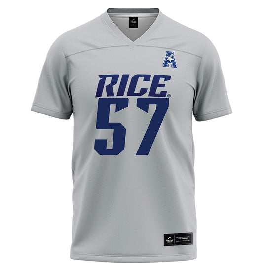 Rice - NCAA Football : Aquantis Clemmons - Grey Football Jersey-0
