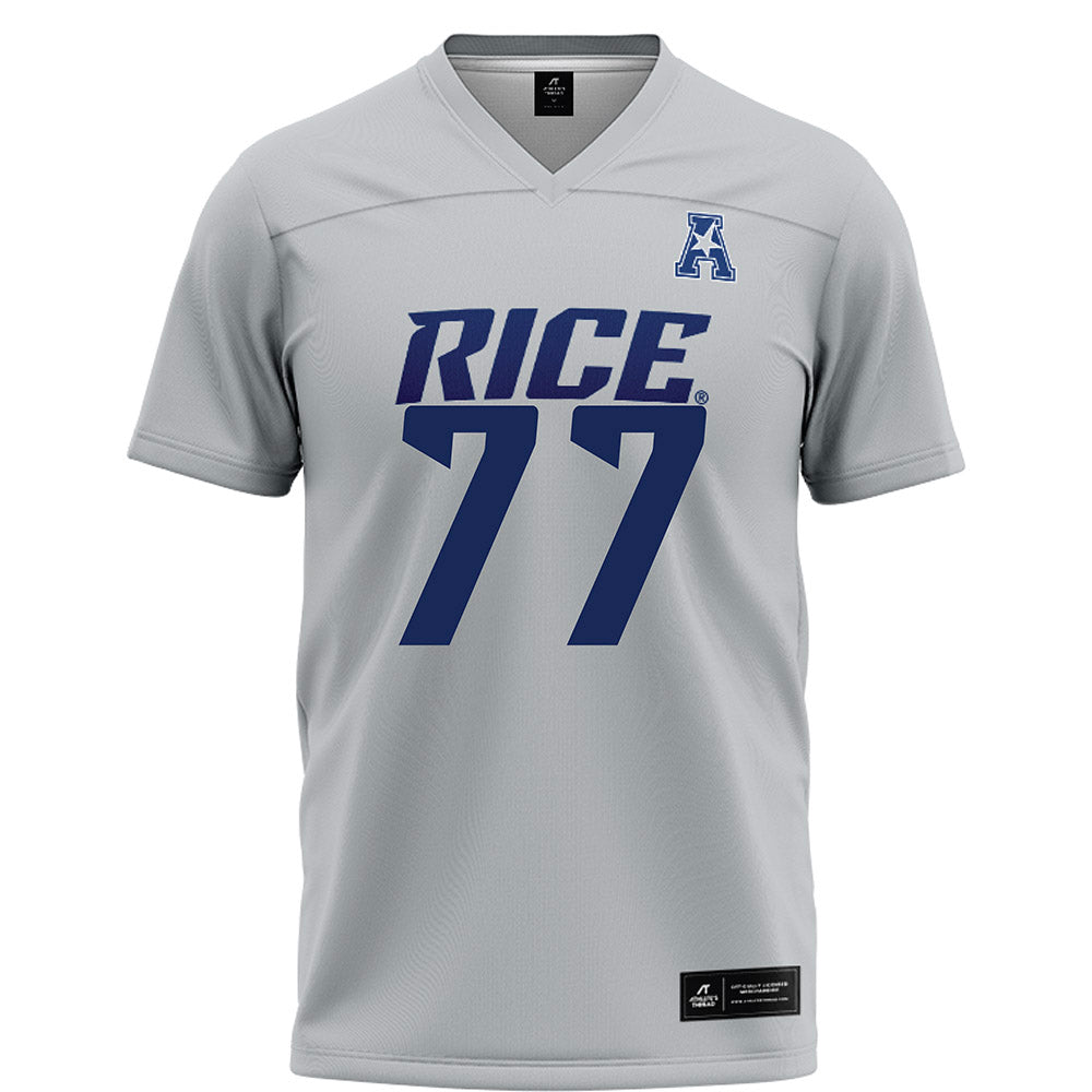 Rice - NCAA Football : Ian Bothwell - Grey Football Jersey-0