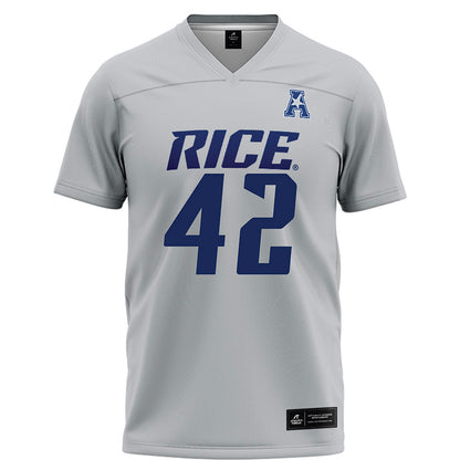 Rice - NCAA Football : DeReyon Jenkins - Grey Football Jersey-0