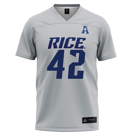 Rice - NCAA Football : DeReyon Jenkins - Grey Football Jersey-0