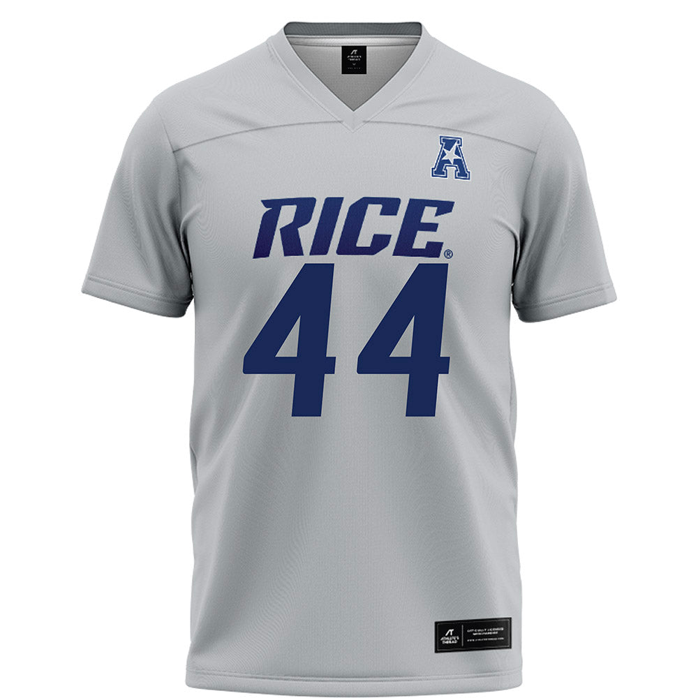 Rice - NCAA Football : Cooper King - Grey Football Jersey-0