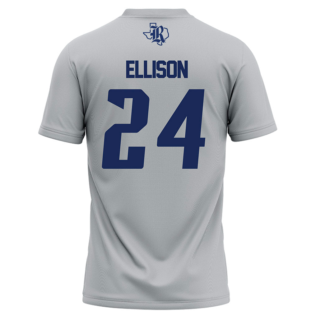 Rice - NCAA Football : JaBari Ellison - Grey Football Jersey-1