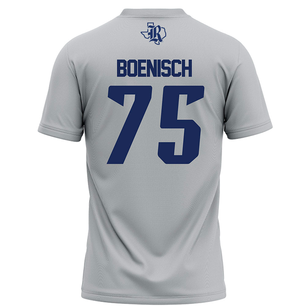 Rice - NCAA Football : Blake Boenisch - Grey Football Jersey-1