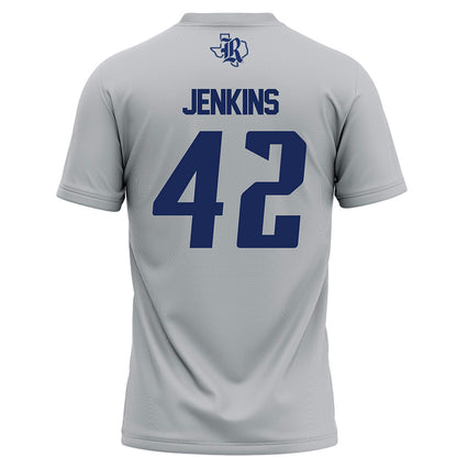 Rice - NCAA Football : DeReyon Jenkins - Grey Football Jersey-1