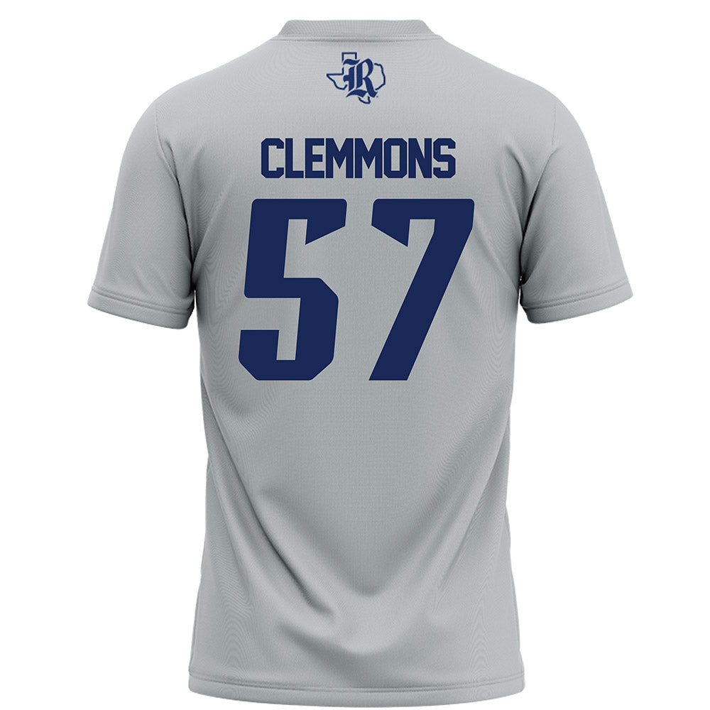 Rice - NCAA Football : Aquantis Clemmons - Grey Football Jersey-1