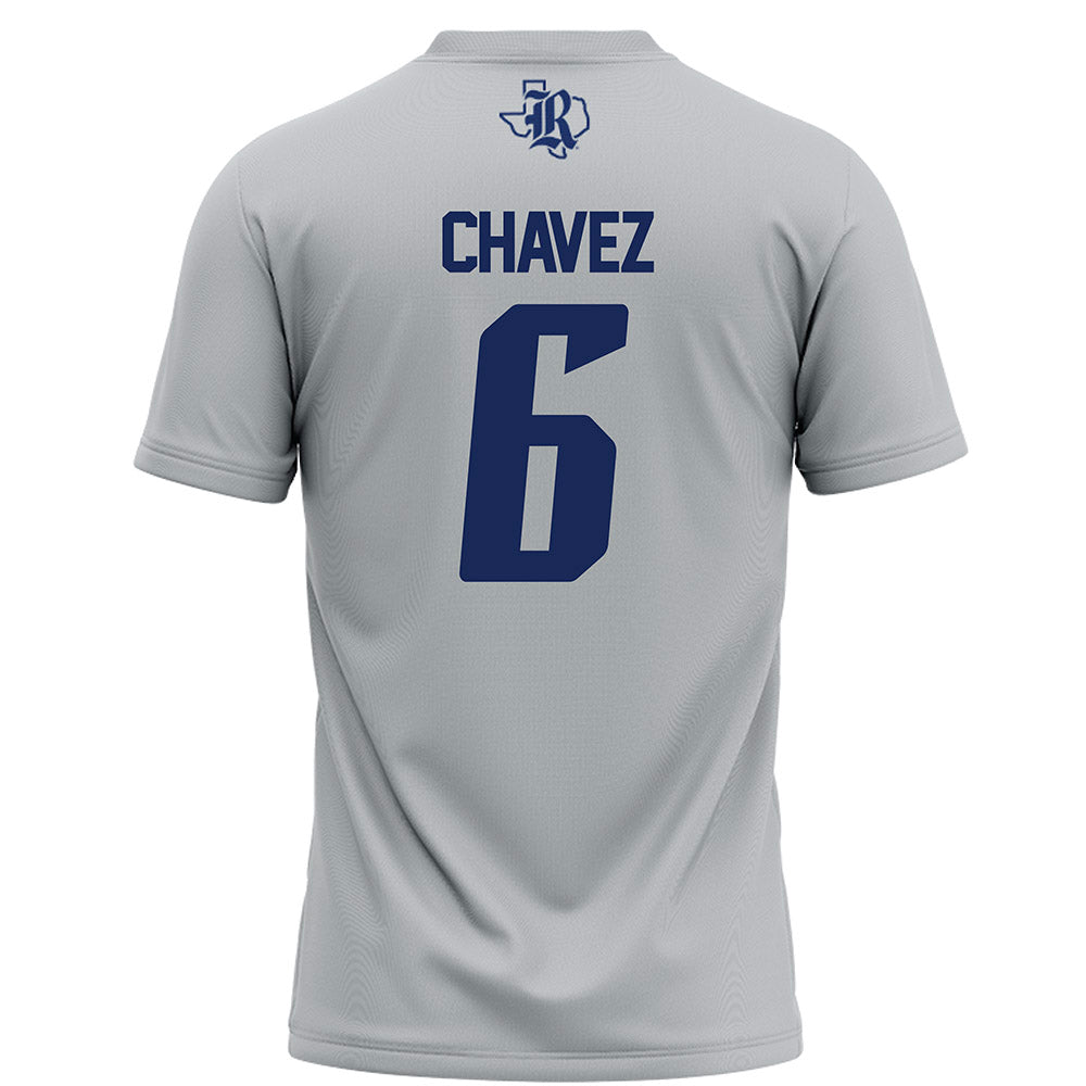 Rice - NCAA Football : Jo Chavez - Grey Football Jersey-1
