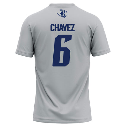 Rice - NCAA Football : Jo Chavez - Grey Football Jersey-1
