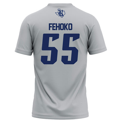 Rice - NCAA Football : Netane Fehoko - Grey Football Jersey-1