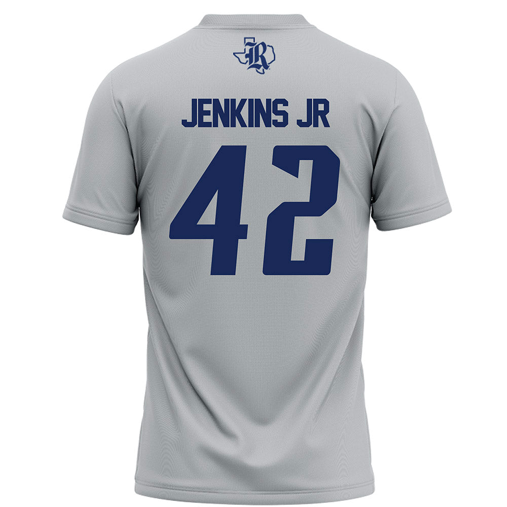 Rice - NCAA Football : DeReyon Jenkins Jr - Grey Football Jersey-1