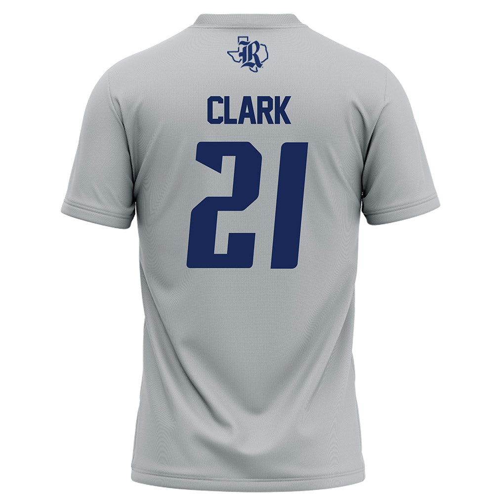 Rice - NCAA Football : Jamarion Clark - Grey Football Jersey-1