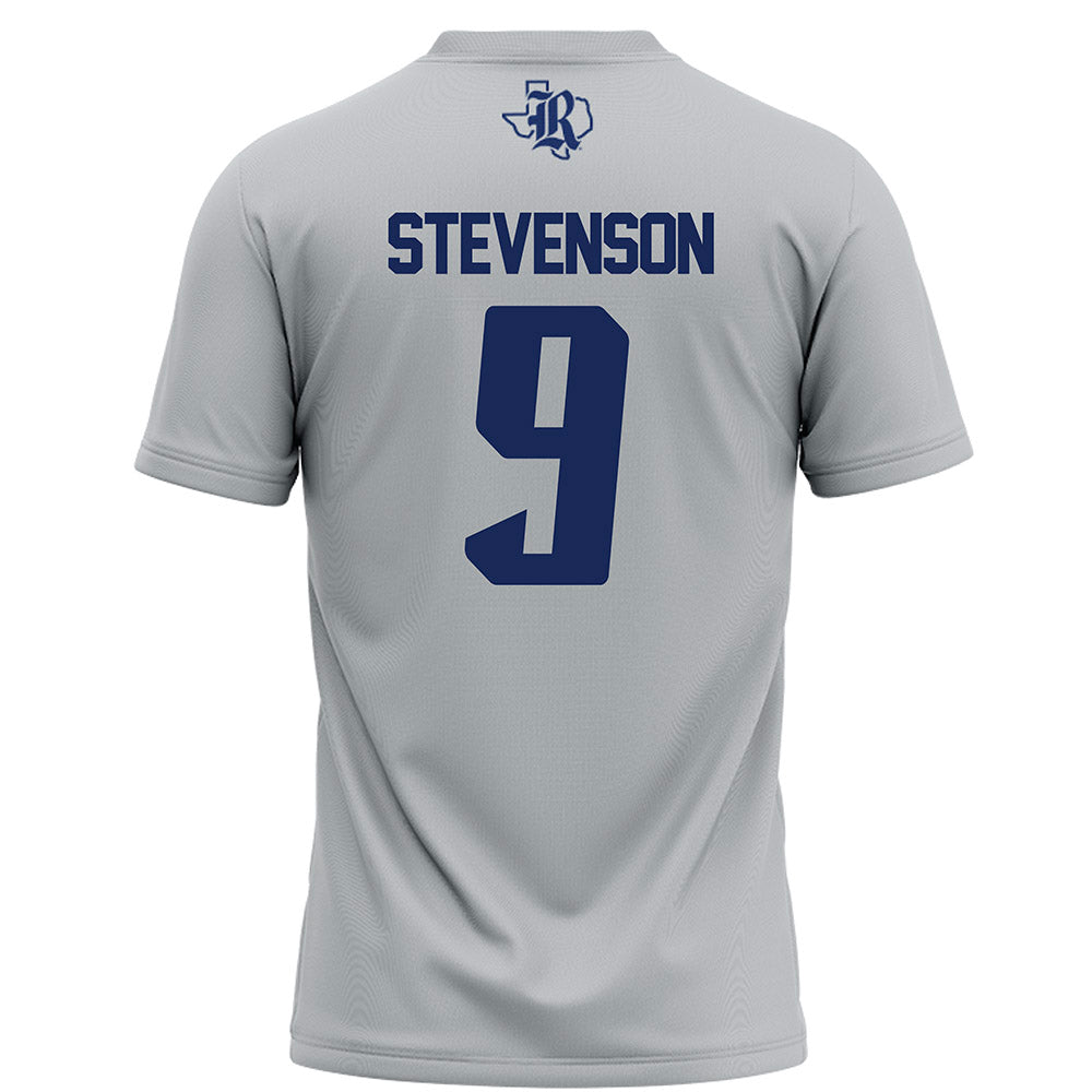 Rice - NCAA Football : Peyton Stevenson - Grey Football Jersey