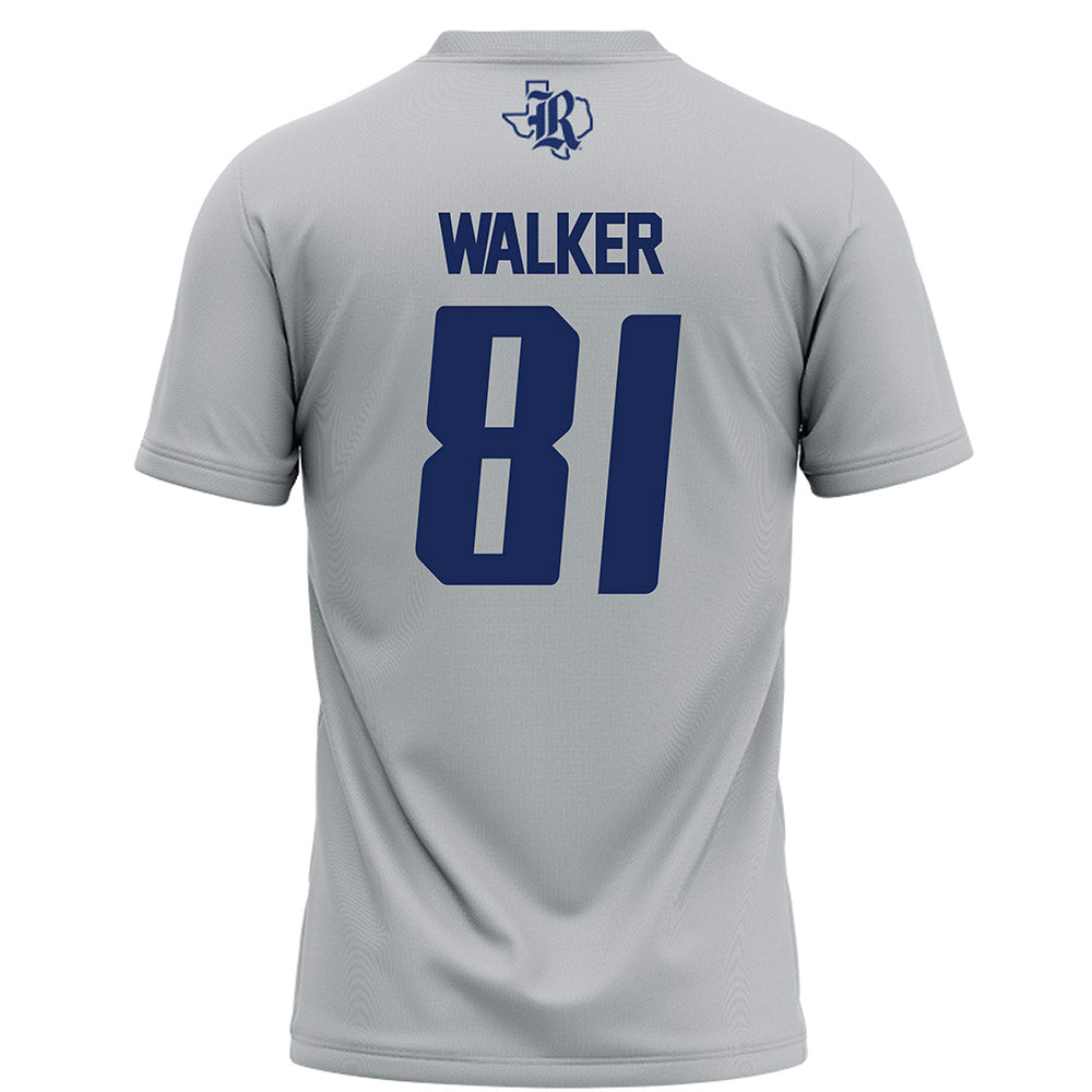 Rice - NCAA Football : Braylen Walker - Grey Football Jersey-1