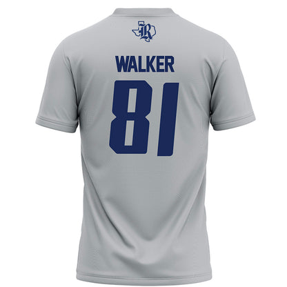 Rice - NCAA Football : Braylen Walker - Grey Football Jersey-1