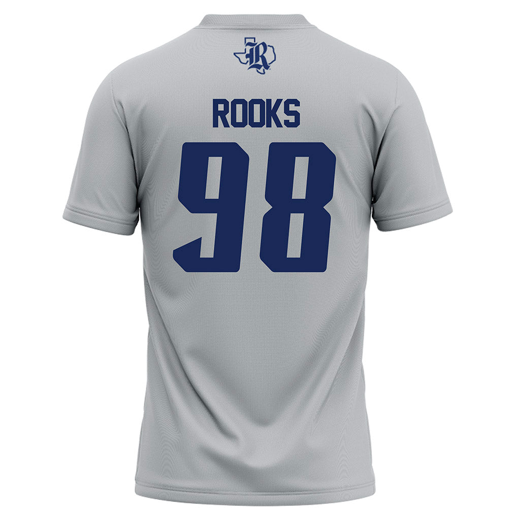 Rice - NCAA Football : Robert Rooks - Grey Football Jersey-1