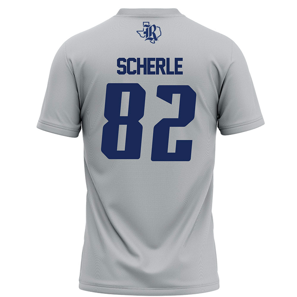 Rice - NCAA Football : Alexander Scherle - Grey Football Jersey-1
