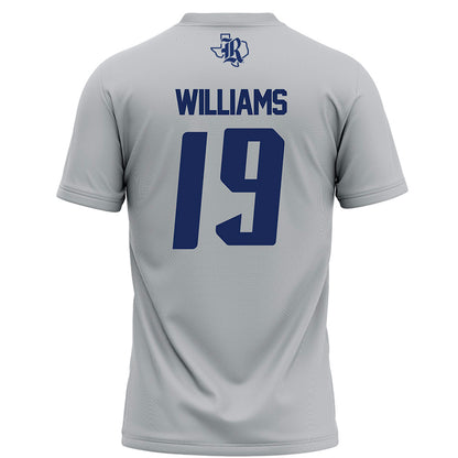 Rice - NCAA Football : Jeremiah Williams - Grey Football Jersey-1
