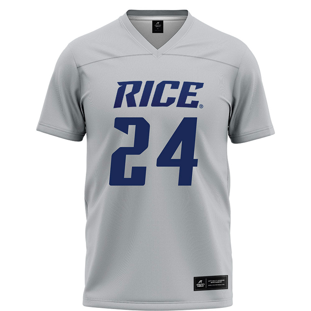 Rice - NCAA Football : JaBari Ellison - Grey Football Jersey-0